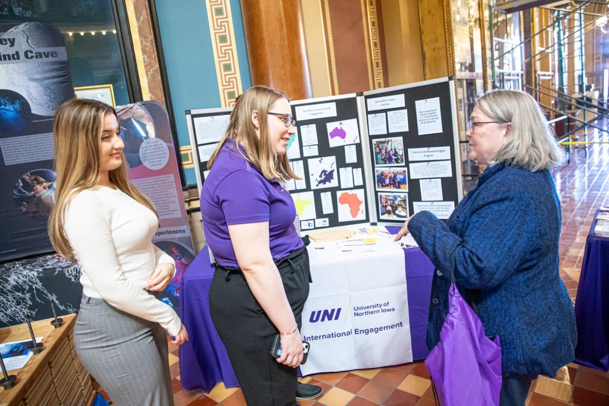 UNI Day at the Capitol: Representative Marty Anderson and UNI students