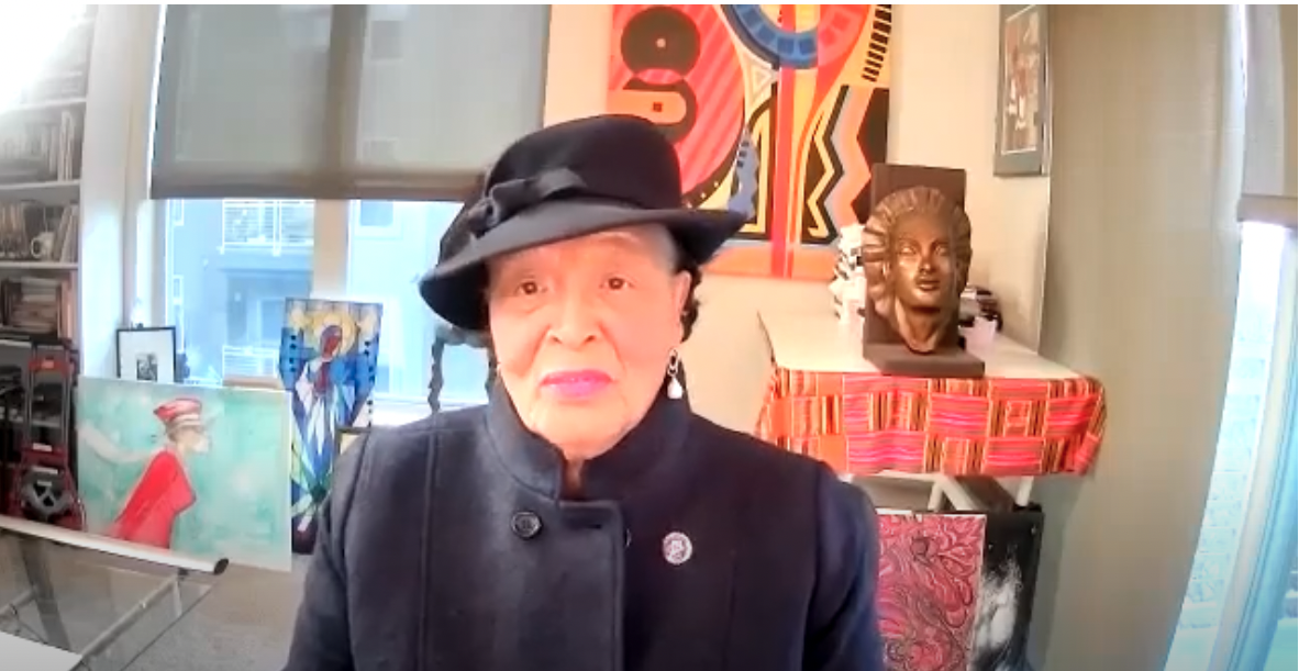 Congresswoman Alma Adams narrating the video